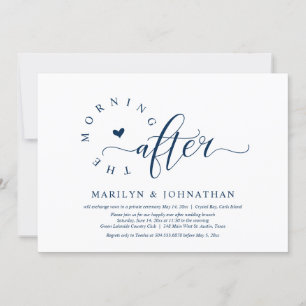 De ochtend erna, post bruiloft brunch party kaart