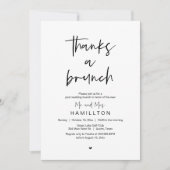 De ochtend erna, post-huwelijk brunch kaart (Voorkant)