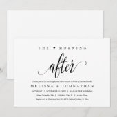 De ochtend erna, tot in de eeuwigheid brunch kaart (Voorkant / Achterkant)