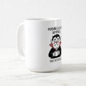 De ochtend is als een vampier koffiemok (Voorkant links)