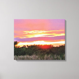 De ochtend is gebroken canvas afdruk