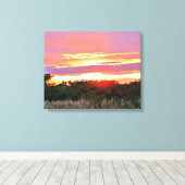 De ochtend is gebroken canvas afdruk (Insitu (Houten vloer))