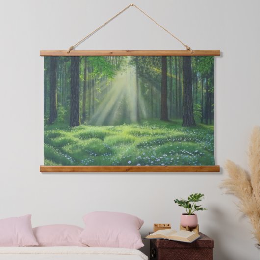 "De ochtend is gebroken" Hangend Wandkleed (Slaapkamer)