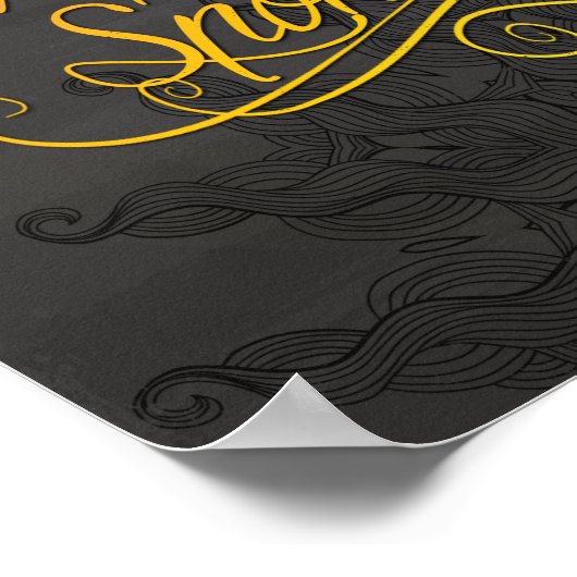 de ochtend is gebroken : koffie heeft kleur gespro poster (Hoek)