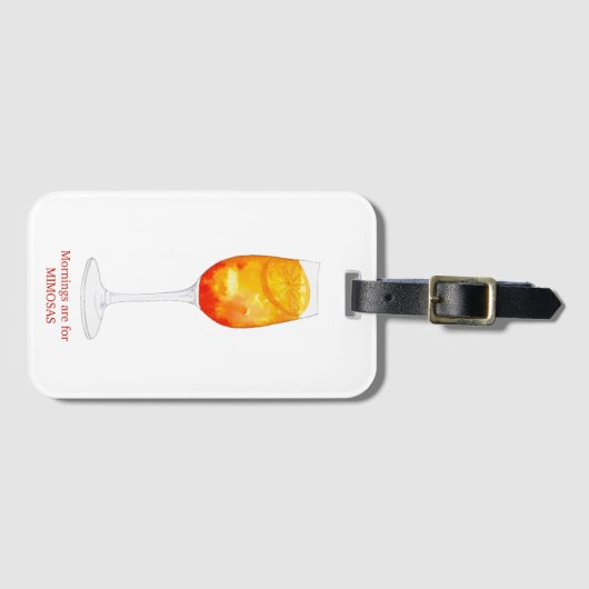 De ochtend is voor het Mimosas Bagagelabel (Voorkant (horizontaal))