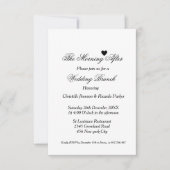 De ochtend na afscheidsbruiloft brunchfeest kaart (Voorkant)