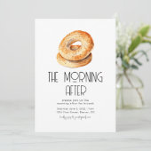 De ochtend na bruiloft brunch uitnodiging (Staand voorkant)