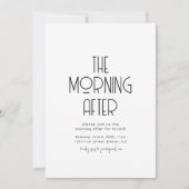 De ochtend na bruiloft brunch uitnodiging (Voorkant)
