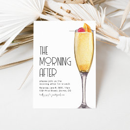 De ochtend na bruiloft brunch uitnodiging