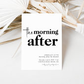 De ochtend na bruiloft brunch uitnodiging