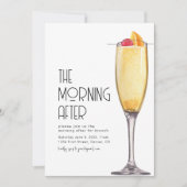 De ochtend na bruiloft brunch uitnodiging (Voorkant)