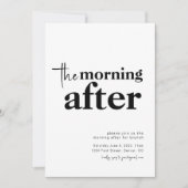 De ochtend na bruiloft brunch uitnodiging (Voorkant)