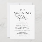 De ochtend na de bruiloft Brunch Celebration Kaart (Voorkant)