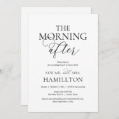 De ochtend na de bruiloft Brunch Celebration Kaart (Voorkant / Achterkant)
