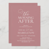 De ochtend na de bruiloft Brunch Celebration Kaart (Voorkant / Achterkant)