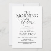 De ochtend na de bruiloft Brunch Celebration Kaart (Voorkant)