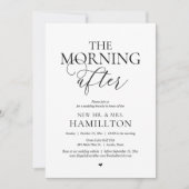 De ochtend na de bruiloft Brunch Celebration Kaart (Voorkant)
