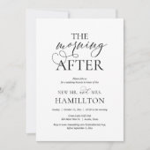 De ochtend na de bruiloft Brunch Celebration Kaart (Voorkant)