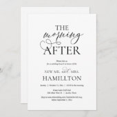 De ochtend na de bruiloft Brunch Celebration Kaart (Voorkant / Achterkant)