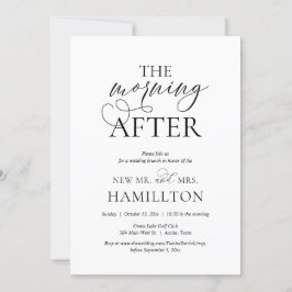 De ochtend na de bruiloft Brunch Celebration Kaart