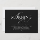 De ochtend na de bruiloft Brunch Elopement Kaart (Voorkant)