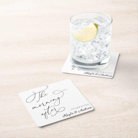 De ochtend na de bruiloft Brunch Kartonnen Onderzetters (Insitu)