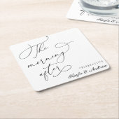 De ochtend na de bruiloft Brunch Kartonnen Onderzetters (Schuin)