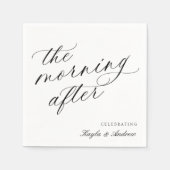 De ochtend na de bruiloft Brunch Napkins Servet (Voorkant)