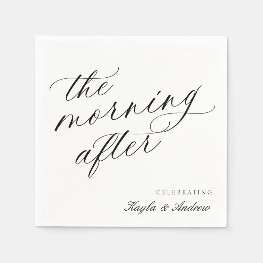 De ochtend na de bruiloft Brunch Napkins Servet (Voorkant)