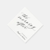 De ochtend na de bruiloft Brunch Napkins Servet (Hoek)