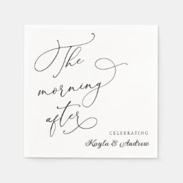 De ochtend na de bruiloft Brunch Napkins Servet