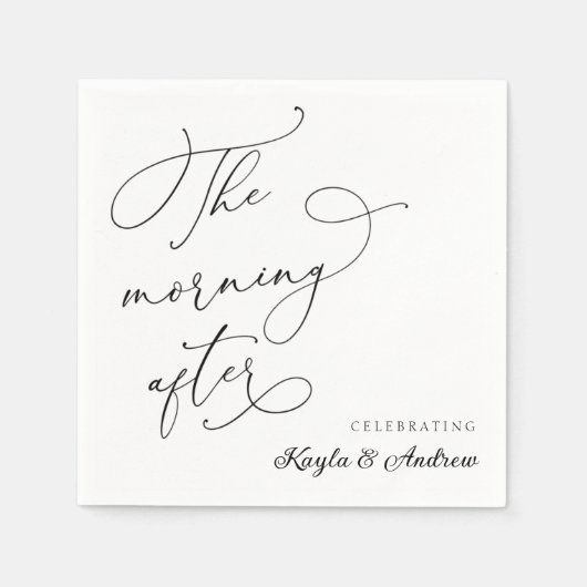 De ochtend na de bruiloft Brunch Napkins Servet (Voorkant)