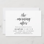 De ochtend na de bruiloft Brunch Uitnodiging (Voorkant)