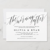 De ochtend na de bruiloft brunch uitnodiging (Voorkant)