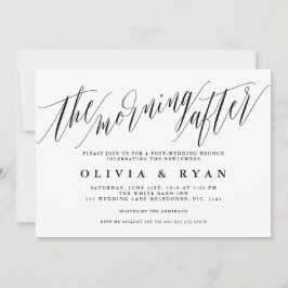 De ochtend na de bruiloft brunch uitnodiging