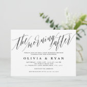 De ochtend na de bruiloft brunch uitnodiging (Staand voorkant)