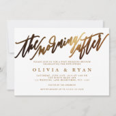 De ochtend na de bruiloft brunch uitnodiging (Voorkant)