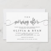 De ochtend na de bruiloft brunch uitnodiging (Voorkant)