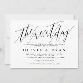 De ochtend na de bruiloft brunch uitnodiging