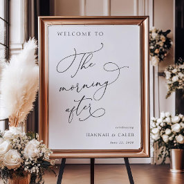 De ochtend na de bruiloft Brunch Welkom Poster