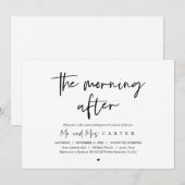 De ochtend na de bruiloft kaart (Voorkant / Achterkant)