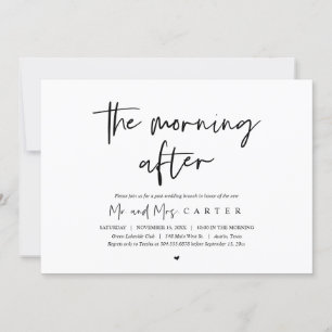 De ochtend na de bruiloft kaart