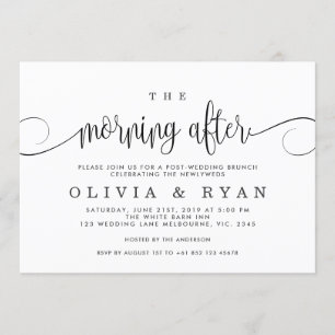 De ochtend na de uitnodiging om de brunch na de br