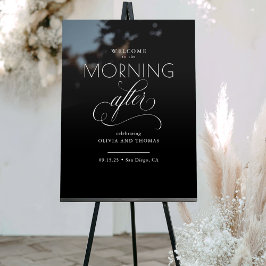 De ochtend na de zwarte bruiloft welkom acryl bord