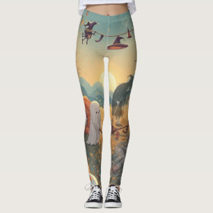 De Ochtend Na Halloween - Een Spookachtig Opruimve Leggings