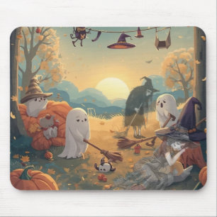 De Ochtend Na Halloween - Een Spookachtig Verhaal Muismat