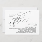 De ochtend na het plaatsen van de bruiloftsbrunch  kaart (Voorkant)