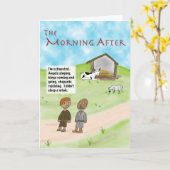 De ochtend na kaart (Gele Bloem)