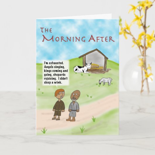 De ochtend na kaart (Gele Bloem)