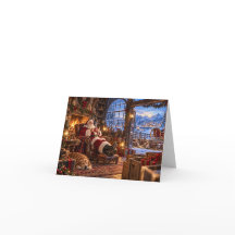 De ochtend na Kerstman en rendieren